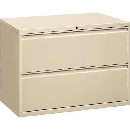 Hon HON 892LL, 800 SERIES TWO-DRAWER LATERAL FILE, 42W X 19.25D X 28.38H, PUTTY HON892LL